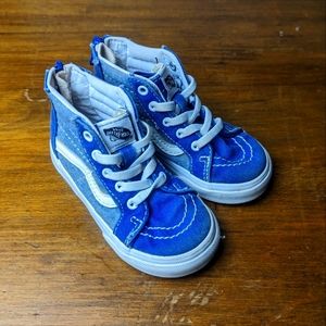 Vans Blue and White Kids Sneakers